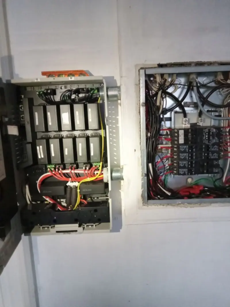 Electrical panel upgrade completed for Security Camera Wiring in West Springfield